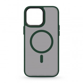 Прозрачный чехол MagSafe ArmorStandart Uniq Magsafe для Apple iPhone 13 Pro Max, Dark Green (зелёный)