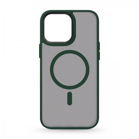 Прозрачный чехол MagSafe ArmorStandart Uniq Magsafe для Apple iPhone 13 Pro Max, Dark Green (зелёный)