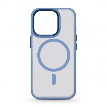 Чехол-накладка ArmorStandart Uniq Magsafe для Apple iPhone 15 Pro, TPU + PC, светло-голубой