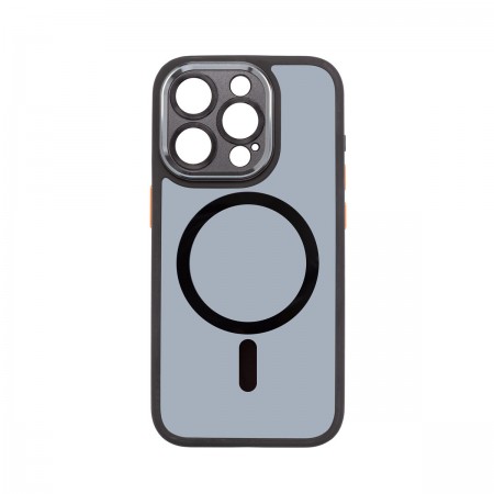 Чехол-накладка ArmorStandart Unit MagSafe SE для Apple iPhone 15 Pro, TPU + пластик, Black Orange