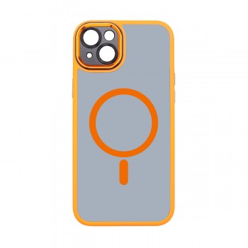 Чехол-накладка с MagSafe ArmorStandart Unit MagSafe SE для Apple iPhone 15 Plus, Orange Black