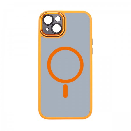 Чехол-накладка с MagSafe ArmorStandart Unit MagSafe SE для Apple iPhone 15 Plus, Orange Black