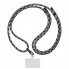 Ремешок для смартфона ArmorStandart Rope Black Monochrome with Clear holder, Black Monochrome