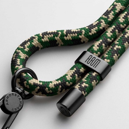 Ремешок для смартфона ArmorStandart Rope Black Military with Clear holder, Black Military
