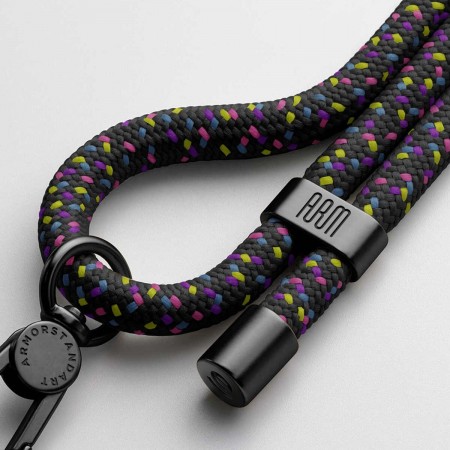 Ремешок для смартфона ArmorStandart Rope Black Royalty with Clear holder, Black Royalty (разноцветный)