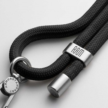 Ремешок для смартфона ArmorStandart Rope Titanium Onyx with Dark holder, Titanium Onyx (черный)