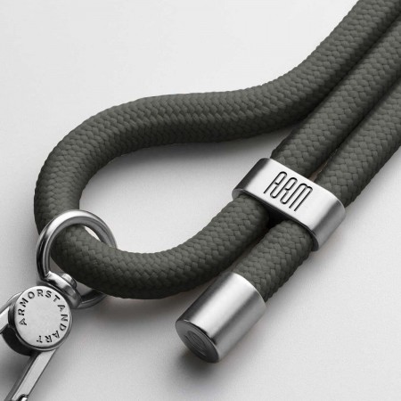 Ремінець для смартфона ArmorStandart Rope Titanium Grey with Clear holder, Titanium Grey (сірий)