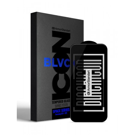 Защитное стекло ArmorStandart Space Black Icon для Samsung Galaxy S24 / S25 с рамкой, 2.5D, Asahi Glass