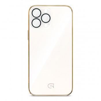 Чехол с зеркальной панелью ArmorStandart Replica MagSafe для Apple iPhone 13 Pro Max, Beige Gold (золотой)