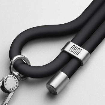 Ремешок для смартфона ArmorStandart Silicone Rope Titanium Black with Grey holder