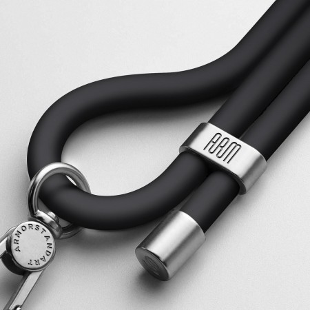 Ремешок для смартфона ArmorStandart Silicone Rope Titanium Black with Grey holder