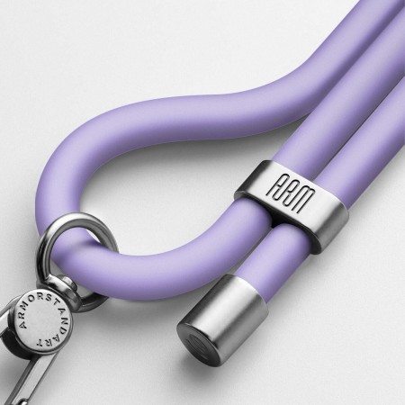 Ремінець для смартфона ArmorStandart Silicone Rope Titanium Violet with Grey holder, Titanium Violet (фіолетовий)