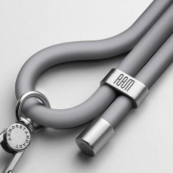 Ремешок для смартфона ArmorStandart Silicone Rope Titanium Grey with Grey holder, Titanium Grey (серый)