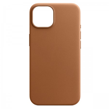 Чохол зі штучної шкіри ArmorStandart FAKE Leather Case для Apple iPhone 15, Light Coffee (коричневий)