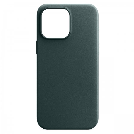 Чехол ArmorStandart FAKE Leather Case из искусственной кожи для Apple iPhone 15 Pro Max, зеленый (Sequoia Green)