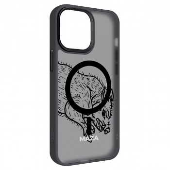 Чохол ArmorStandart Uniq Magsafe для Apple iPhone 15 Pro Max, TPU + PC, Maza Boar 2 Black (чорний)