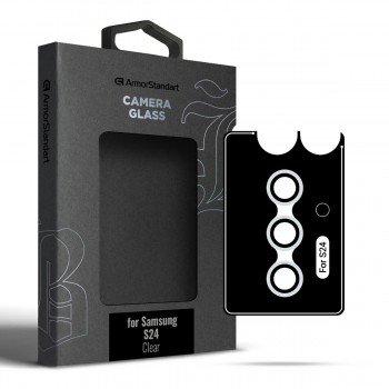 Захисне скло для камери Samsung S24 ArmorStandart Supreme Black Icon Clear Захисне скло для камери Samsung S24 ArmorStandart Supreme Black Icon Clear