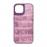 Чехол из экокожи и TPU Harder Crocosaur для Apple iPhone 15, Purple