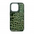 Чохол з екошкіри Harder Crocosaur для Apple iPhone 15 Pro, Green