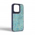 Чехол из экокожи Harder Crocosaur для Apple iPhone 15 Pro, Blue