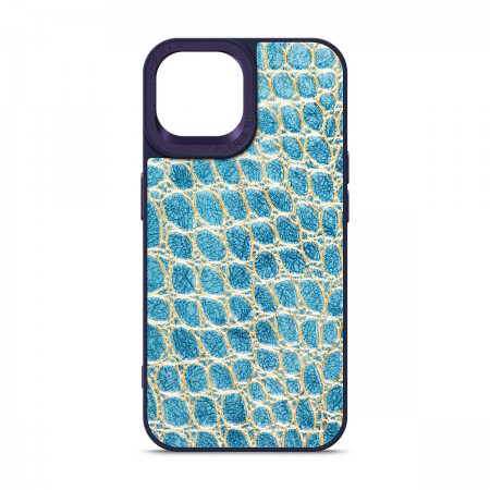 Чехол Harder Crocosaur для Apple iPhone 14 Blue