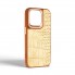 Чехол-накладка Harder Crocosaur для Apple iPhone 14 Pro, Beige (бежевый)