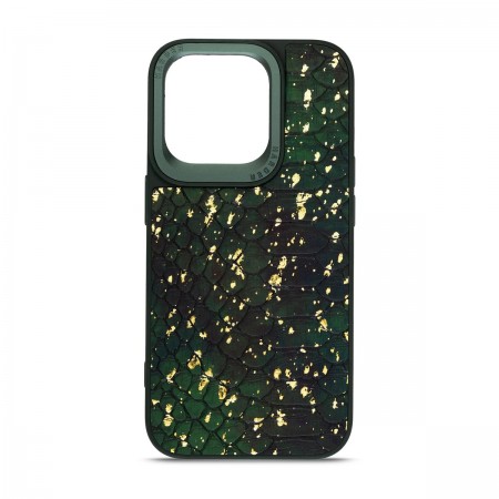 Чехол из экокожи Harder Nagas для Apple iPhone 15 Pro, Green