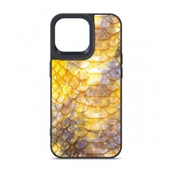 Чехол из экокожи Harder Nagas для Apple iPhone 14 Pro Max, жёлтый