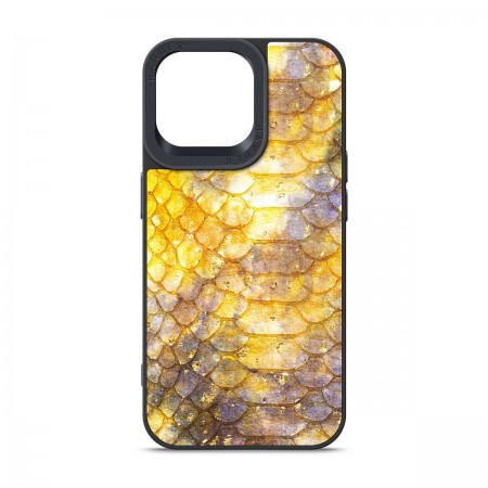 Чехол из экокожи Harder Nagas для Apple iPhone 14 Pro Max, жёлтый
