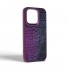Чехол из экокожи Harder Glamorous Croco для Apple iPhone 15 Pro, тёмно-фиолетовый