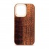 Чехол из экокожи Harder Glamorous Croco для Apple iPhone 15 Pro Max, коричневый (Magma)