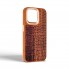 Чехол из экокожи Harder Glamorous Croco для Apple iPhone 15 Pro Max, коричневый (Magma)