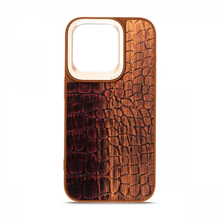 Чохол з екошкіри Harder Glamorous Croco для Apple iPhone 14 Pro, Magma