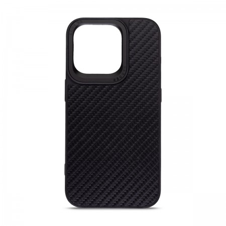 Чехол-накладка Harder Carbon Pattern для Apple iPhone 14 Pro, Black (чёрный)