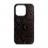 Чохол-накладка Harder Genuine Snake для Apple iPhone 15 Pro, екошкіра, чорний