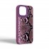 Чохол Harder Genuine Snake з екошкіри для Apple iPhone 15 Pro Max, фіолетовий