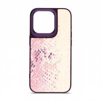 Чехол-накладка Harder Snake Pattern для Apple iPhone 15 Pro, Pink (розовый)