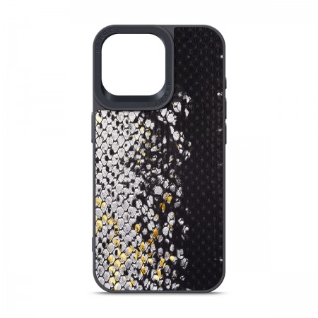 Чохол-накладка Harder Snake Pattern для Apple iPhone 15 Pro Max, Black (чорний)