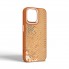 Чехол из экокожи Harder Snake Pattern для Apple iPhone 15 Pro Max, бежевый