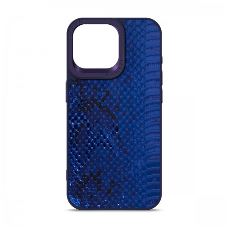 Чехол-накладка Harder Snake Pattern для Apple iPhone 15 Pro Max, Blue Mystic (синий)