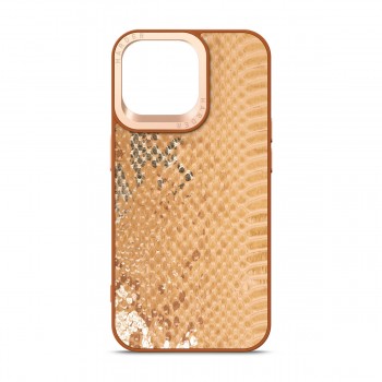 Чехол-накладка Harder Snake Pattern для Apple iPhone 14 Pro Max бежевый