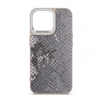Чехол-накладка Harder Snake Pattern для Apple iPhone 14 Pro Max Grey Silver
