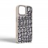 Чехол из экокожи и TPU Harder Kaiju Skin для Apple iPhone 15, Grey