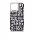 Чехол Harder Harder Kaiju Skin для Apple iPhone 15 Pro Max, TPU + экокожа, Grey (серый)