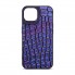 Чехол из экокожи и TPU Harder Kaiju Skin для Apple iPhone 14, Blue