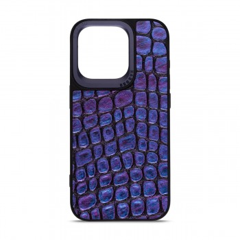 Чехол-накладка Harder Kaiju Skin для Apple iPhone 14 Pro, экокожа, синий