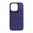 Чехол-накладка Harder Kaiju Skin для Apple iPhone 14 Pro, экокожа, синий