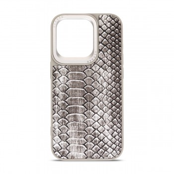 Чехол-накладка Harder Lizard для Apple iPhone 15 Pro, Grey (серый)