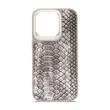 Чохол-накладка Harder Lizard для Apple iPhone 15 Pro, Grey (сірий)