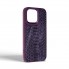 Чехол из экокожи Harder Lizard для Apple iPhone 14 Pro Max, фиолетовый